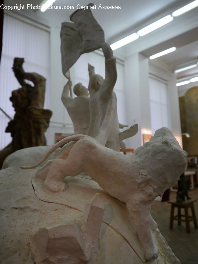 Art, Gargoyle, Statue, Sculpture, Modern Art, Animal, Cat