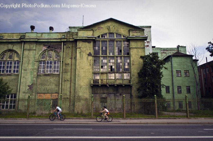 Downtown, Neighborhood, Town, Building, Housing, Villa, Apartment Building