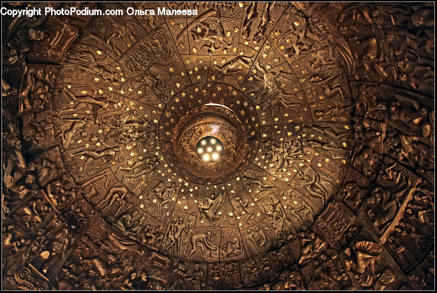 Fractal, Pavement, Architecture, Dome