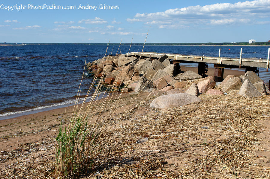 Coast, Outdoors, Sea, Water, Rubble, Rock, Landscape