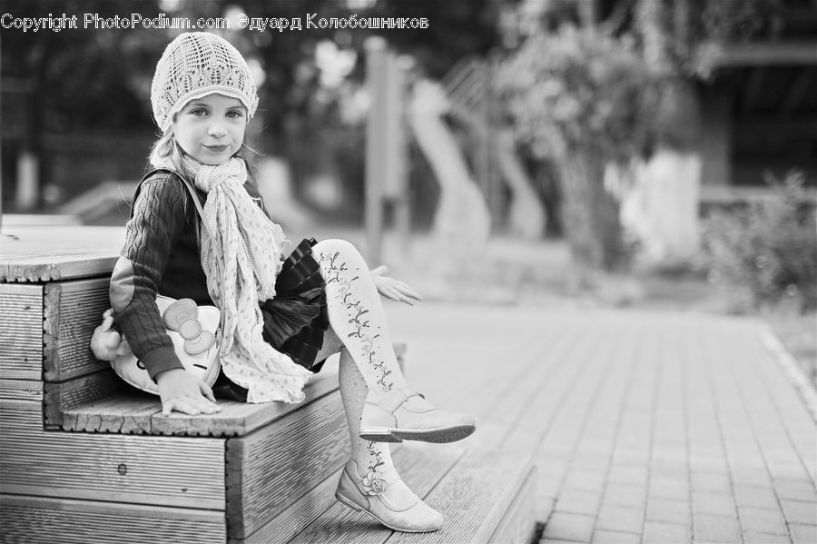 People, Person, Human, Bench, Portrait, Female