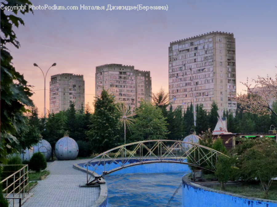 Building, Housing, Ball, Sphere, Boardwalk, Path, Pavement