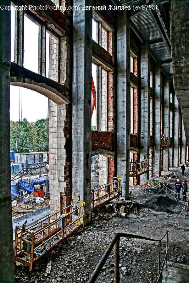 Rubble, Alley, Alleyway, Road, Street, Town, Construction