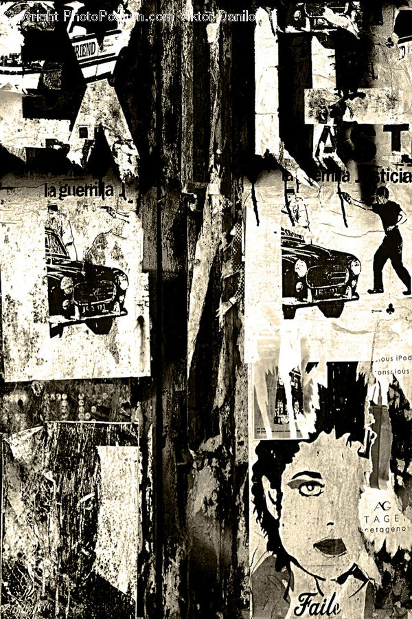 Collage, Poster, Flyer, Silhouette, Fence, Wall, Brochure