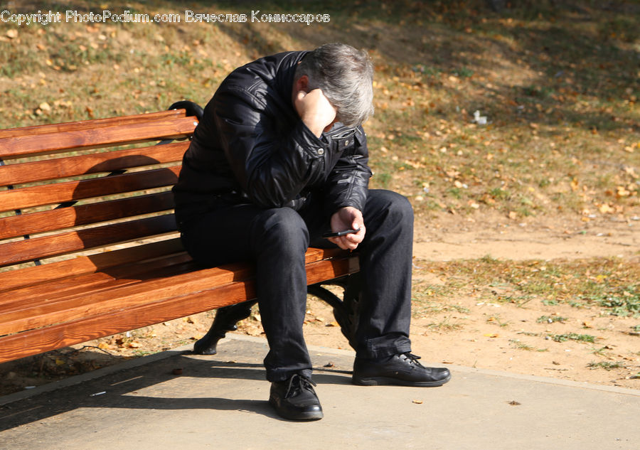 Human, People, Person, Park Bench, Boot, Shoe, Footwear
