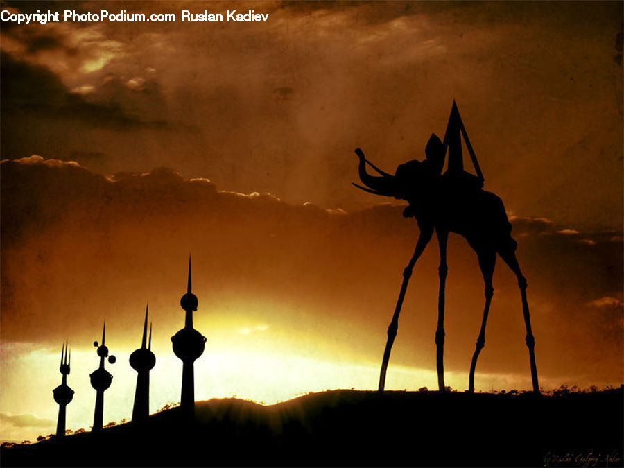 Dawn, Dusk, Sky, Sunrise, Sunset, Ancient Egypt, Soil