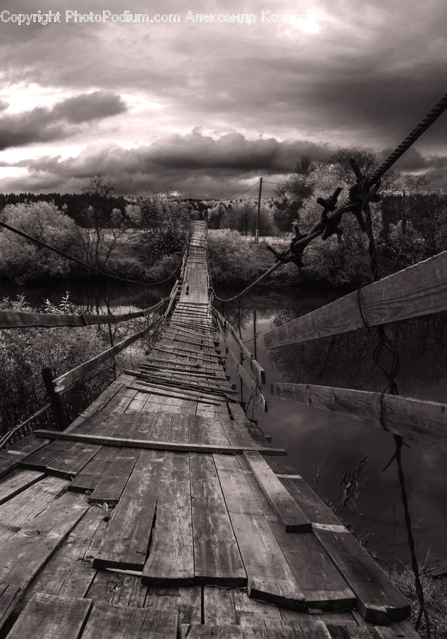Boardwalk, Deck, Path, Sidewalk, Walkway, Dock, Landing