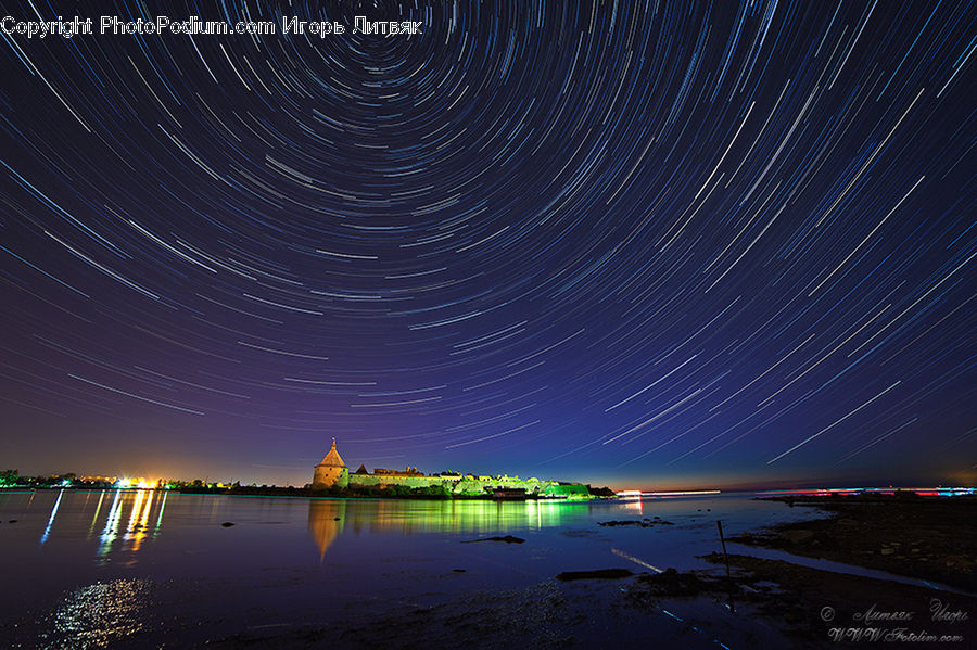 Laser, Light, Dock, Pier, Galaxy, Nebula, Night