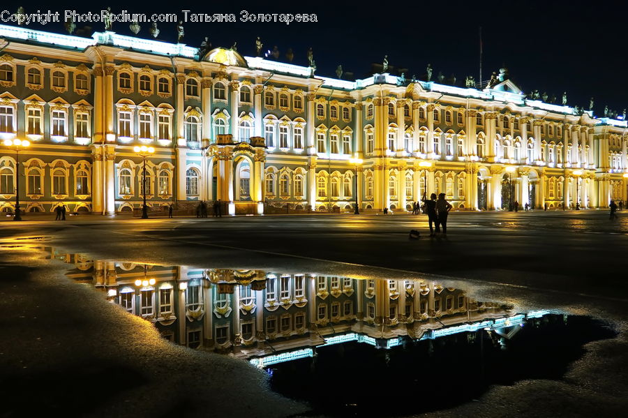 Architecture, Castle, Mansion, Palace, Downtown, Plaza, Town Square