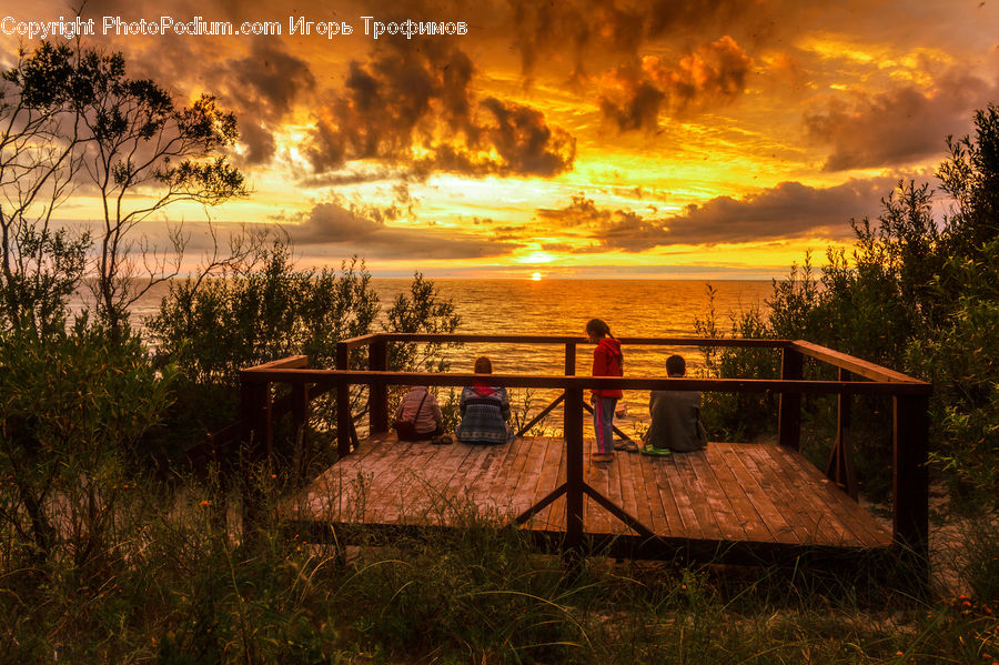 Dusk, Outdoors, Sky, Sunlight, Sunrise, Sunset, Silhouette
