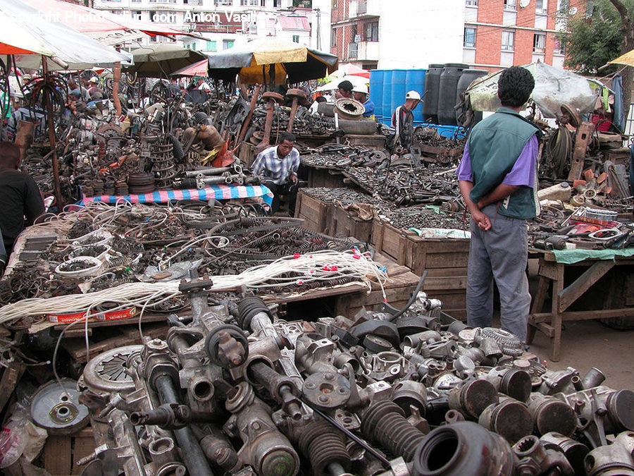 Human, People, Person, Bazaar, Market, Cap, Car Wheel