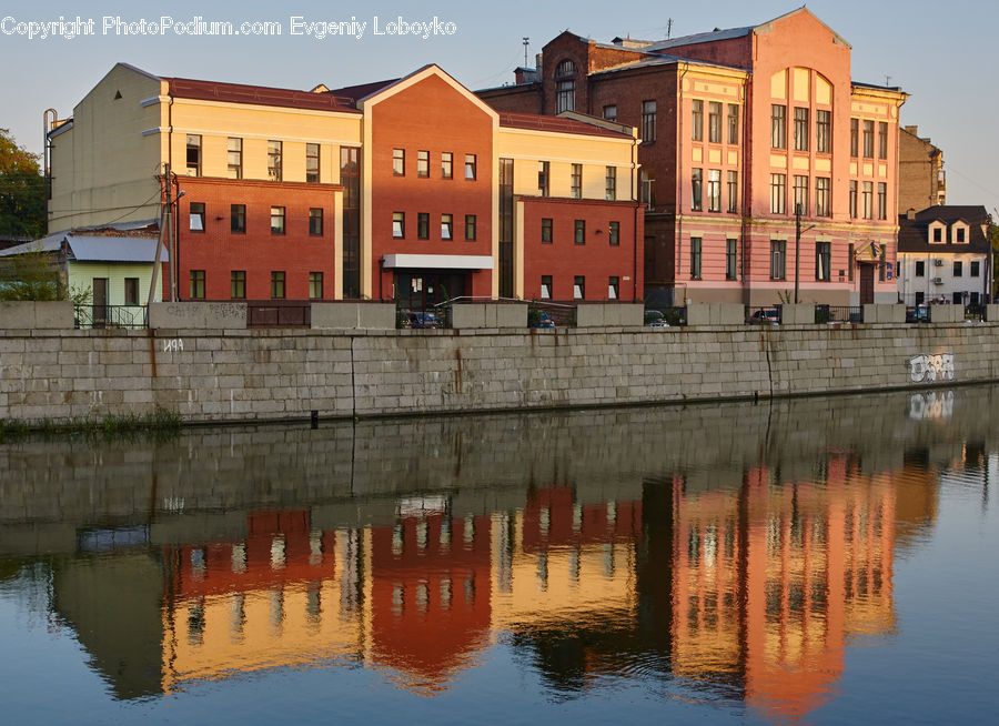 Canal, Outdoors, River, Water, Building, Housing, City