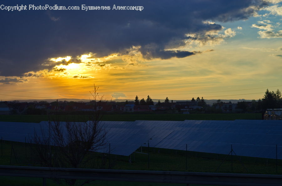 Dawn, Dusk, Red Sky, Sky, Sunrise, Sunset, Azure Sky