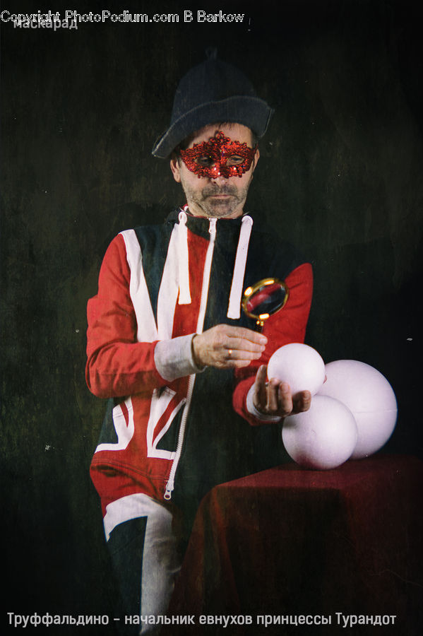People, Person, Human, Clown, Performer, Glass, Goblet