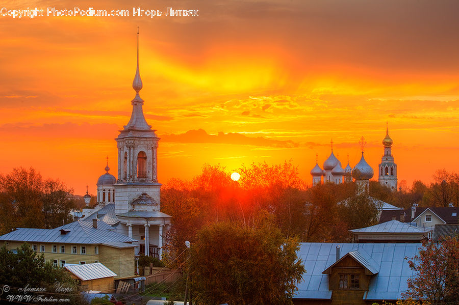 Architecture, Bell Tower, Clock Tower, Tower, Dawn, Dusk, Sky