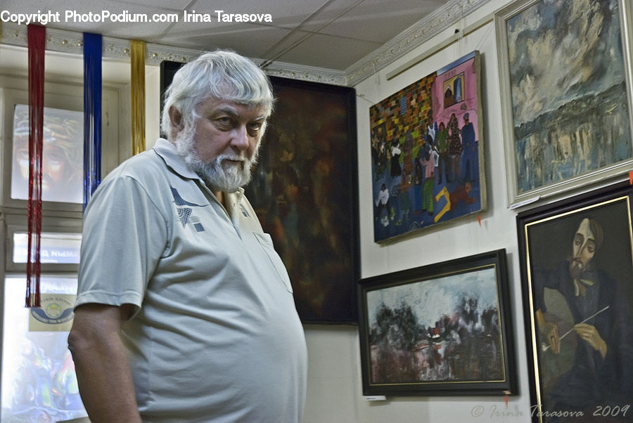 People, Person, Human, Art, Art Gallery, Painting, Bust