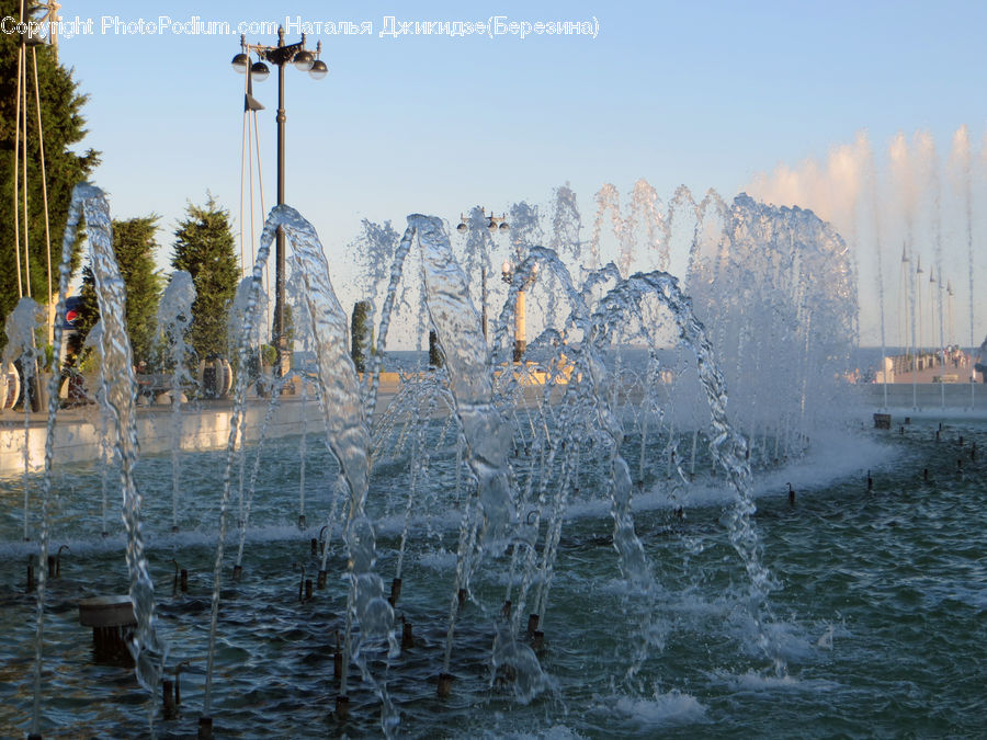 Fountain, Water, Land, Marsh, Outdoors, Swamp, Factory