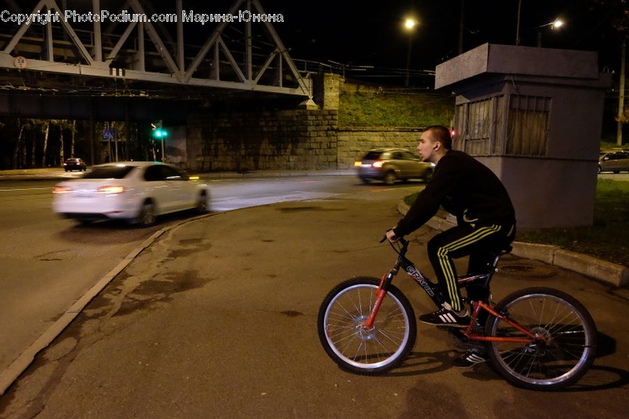 People, Person, Human, Automobile, Car, Vehicle, Bicycle