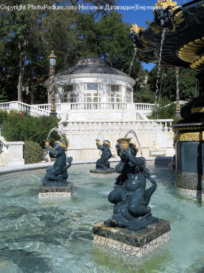 People, Person, Human, Fountain, Water, Art, Sculpture