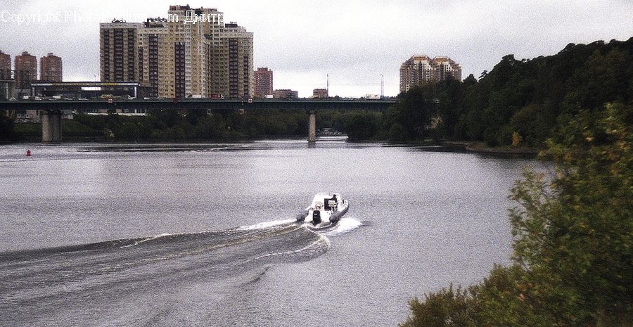 Outdoors, River, Water, City, Downtown, Urban, Forest