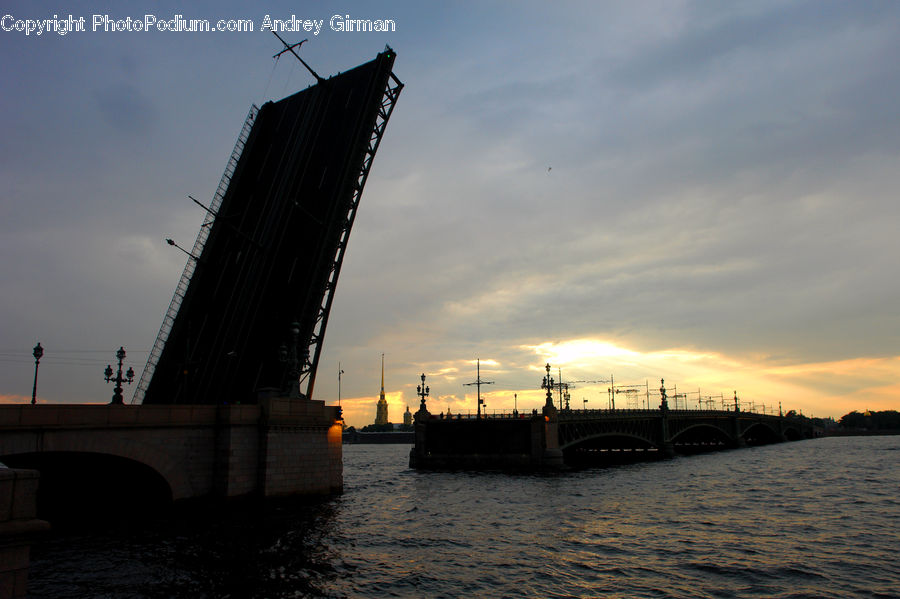Bridge, Ferry, Freighter, Ship, Tanker, Vessel, Dock