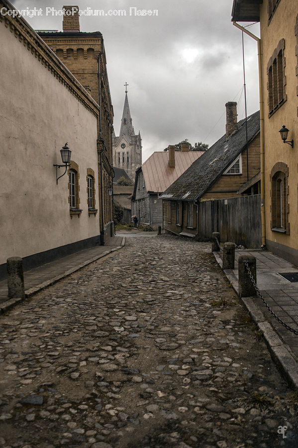Cobblestone, Pavement, Walkway, Architecture, Housing, Monastery, Bench