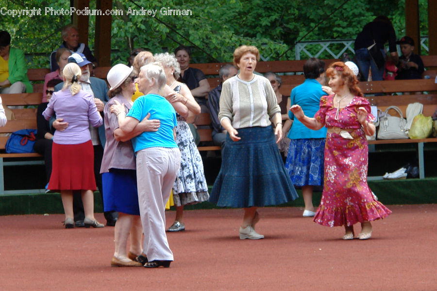 Human, People, Person, Plant, Potted Plant, Bench, Dance