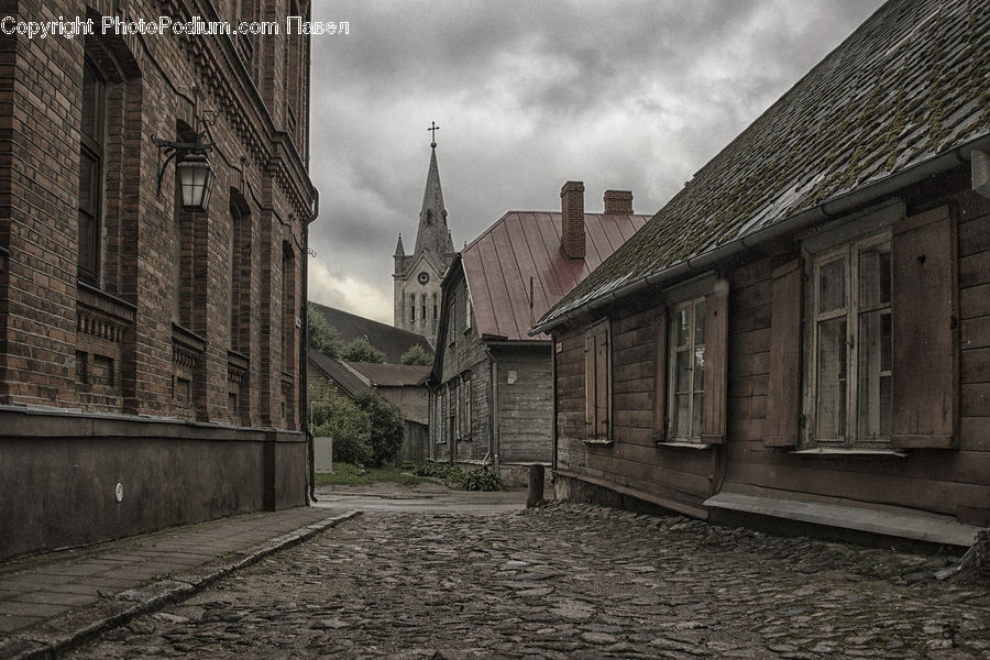 Dirt Road, Gravel, Architecture, Church, Worship, Cobblestone, Pavement