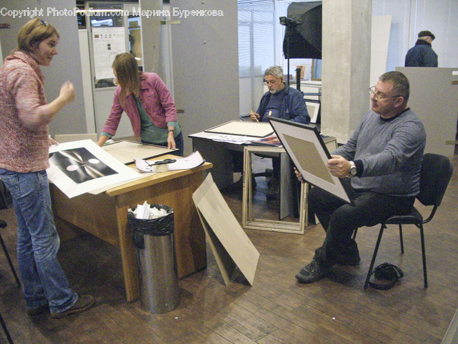 Human, People, Person, Sitting, Worker, Plywood, Wood