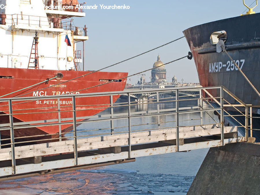 Ferry, Freighter, Ship, Tanker, Vessel, Construction, Scaffolding