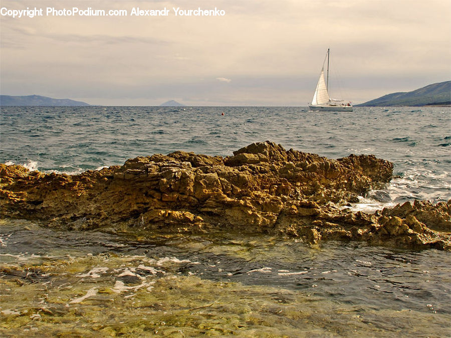 Boat, Dinghy, Sailboat, Vessel, Watercraft, Coast, Outdoors