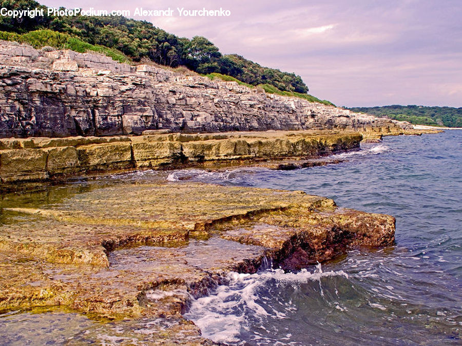 Promontory, Coast, Outdoors, Sea, Water, Cliff, Beach