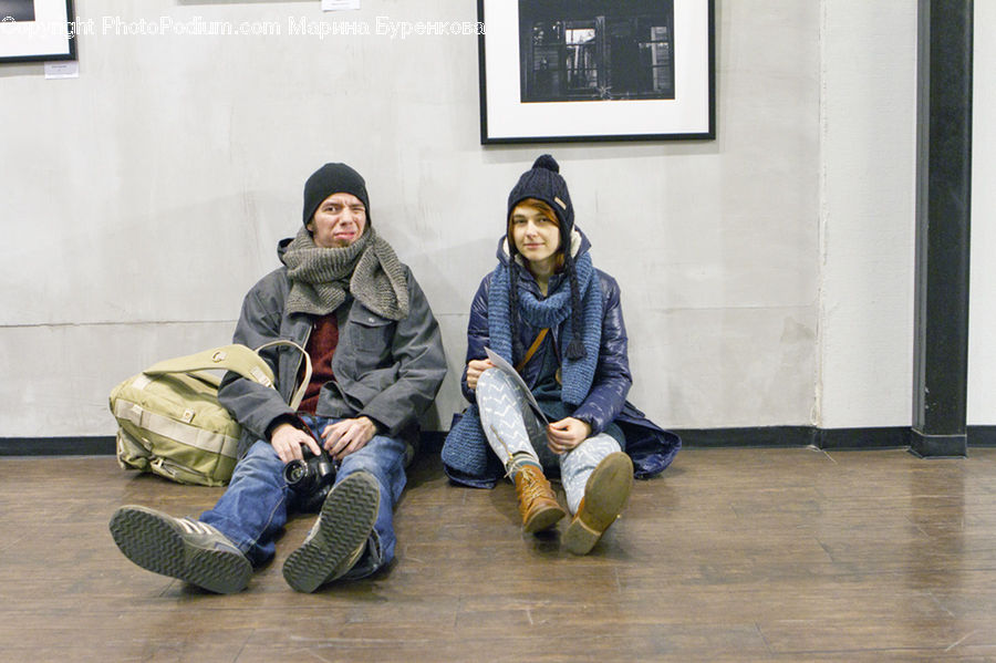 People, Person, Human, Coat, Clothing, Denim, Jeans