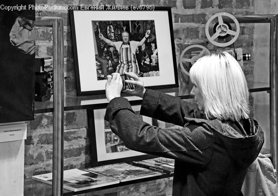 People, Person, Human, Blonde, Female, Woman, Reading