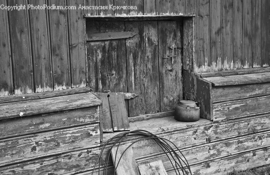 Pot, Pottery, Wood, Cabin, Hut, Rural, Shack