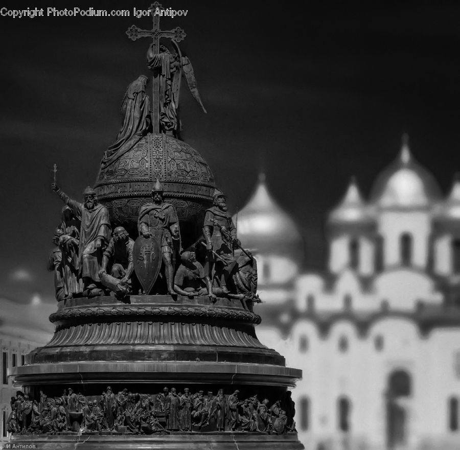 Art, Sculpture, Statue, Cross, Architecture, Cathedral, Church