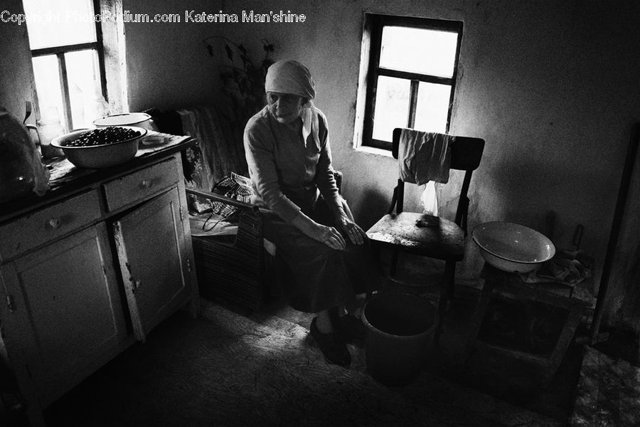 Chair, Furniture, People, Person, Human, Dish, Food