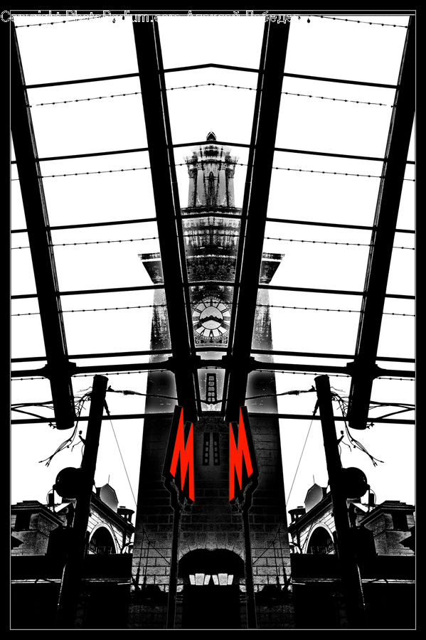 Silhouette, Flyer, Poster, Brochure, City, Downtown, Urban