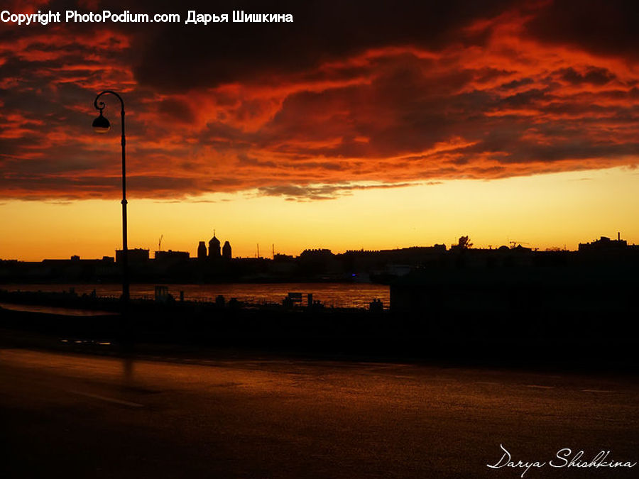 Dawn, Dusk, Red Sky, Sky, Sunrise, Sunset, Outdoors