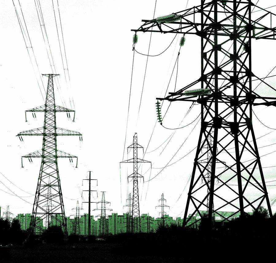 Cable, Electric Transmission Tower, Power Lines