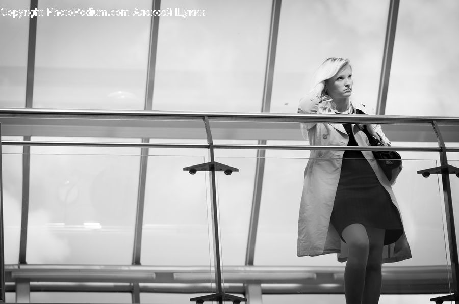 Female, Person, Portrait, Blonde, Woman, Door