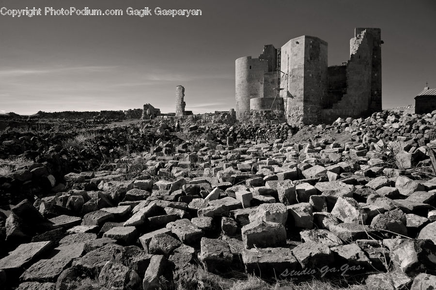 Rock, Rubble, Architecture, Castle, Fort, Bunker, Tomb
