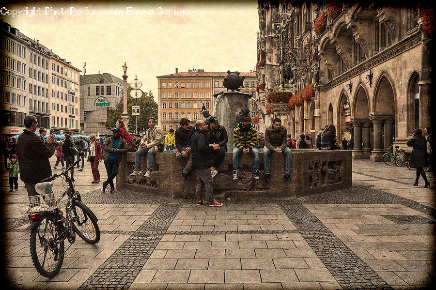 People, Person, Human, Bicycle, Bike, Vehicle, Road