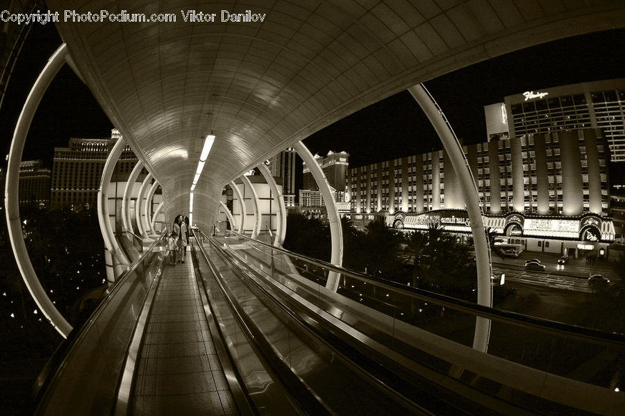 Freeway, Road, Bridge, City, Downtown, Urban, Intersection