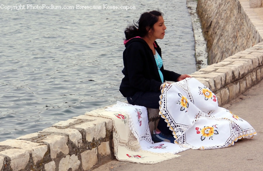 People, Person, Human, Blanket, Home Decor, Quilt, Towel