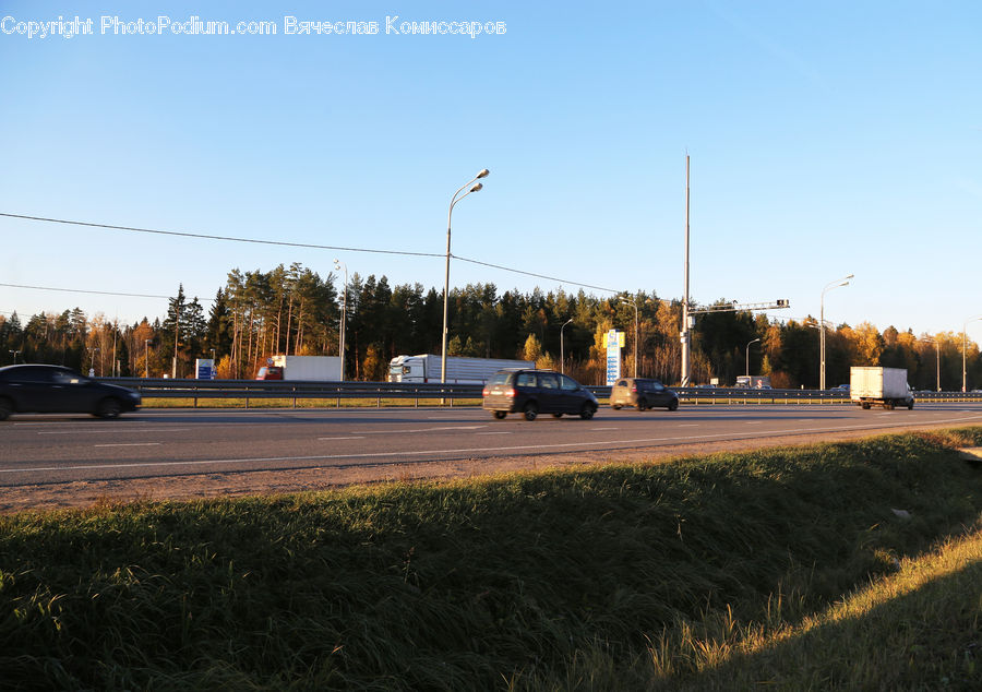 Intersection, Road, Freeway, City, Downtown, Metropolis, Urban