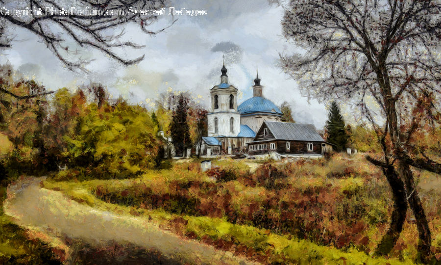 Building, Cottage, Housing, Architecture, Mansion, Gazebo, Bell Tower