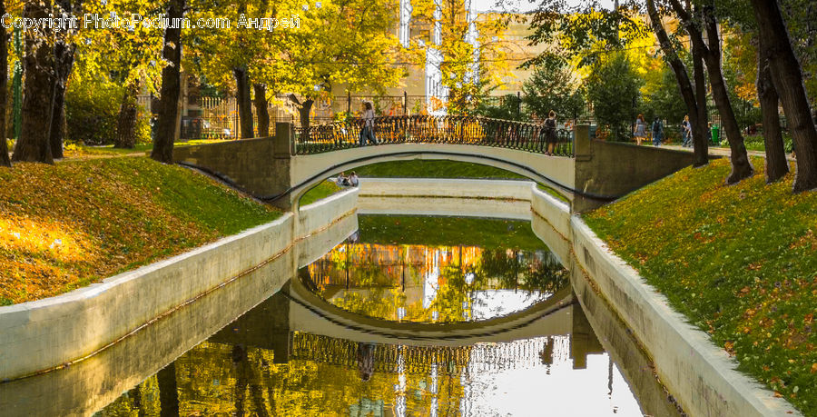 Canal, Outdoors, River, Water, Park, Boardwalk, Deck
