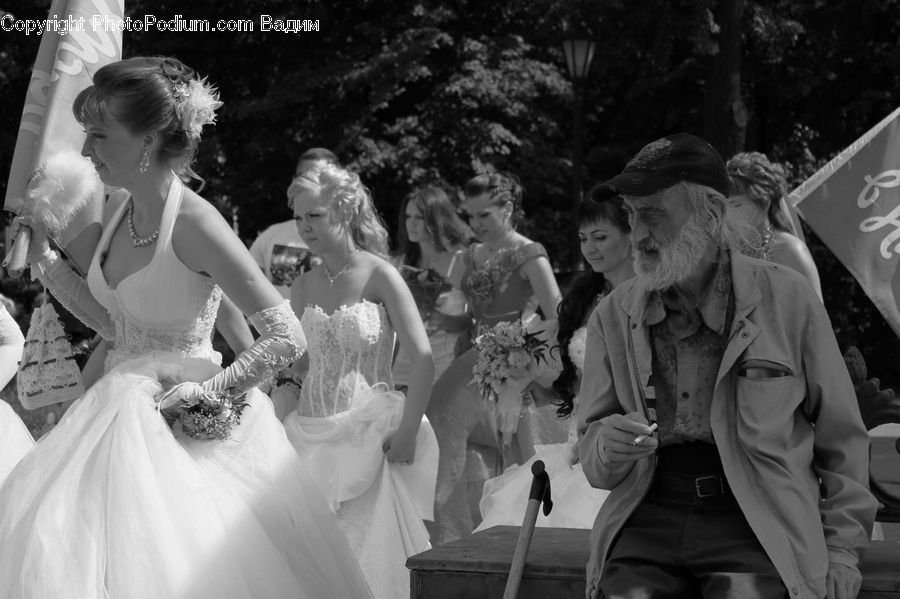 People, Person, Human, Clothing, Overcoat, Suit, Wedding