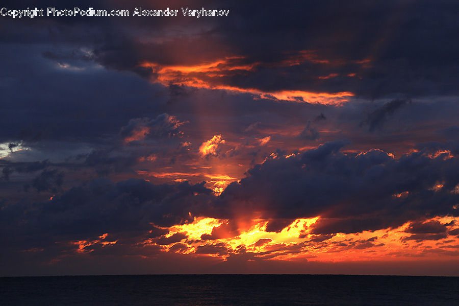 Azure Sky, Cloud, Outdoors, Sky, Dawn, Dusk, Red Sky